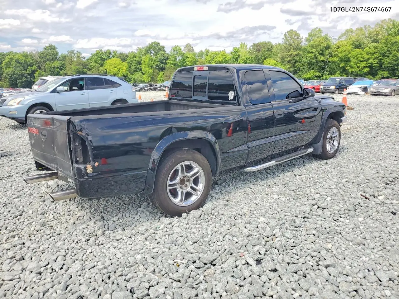 2004 Dodge Dakota Slt VIN: 1D7GL42N74S674667 Lot: 58283346