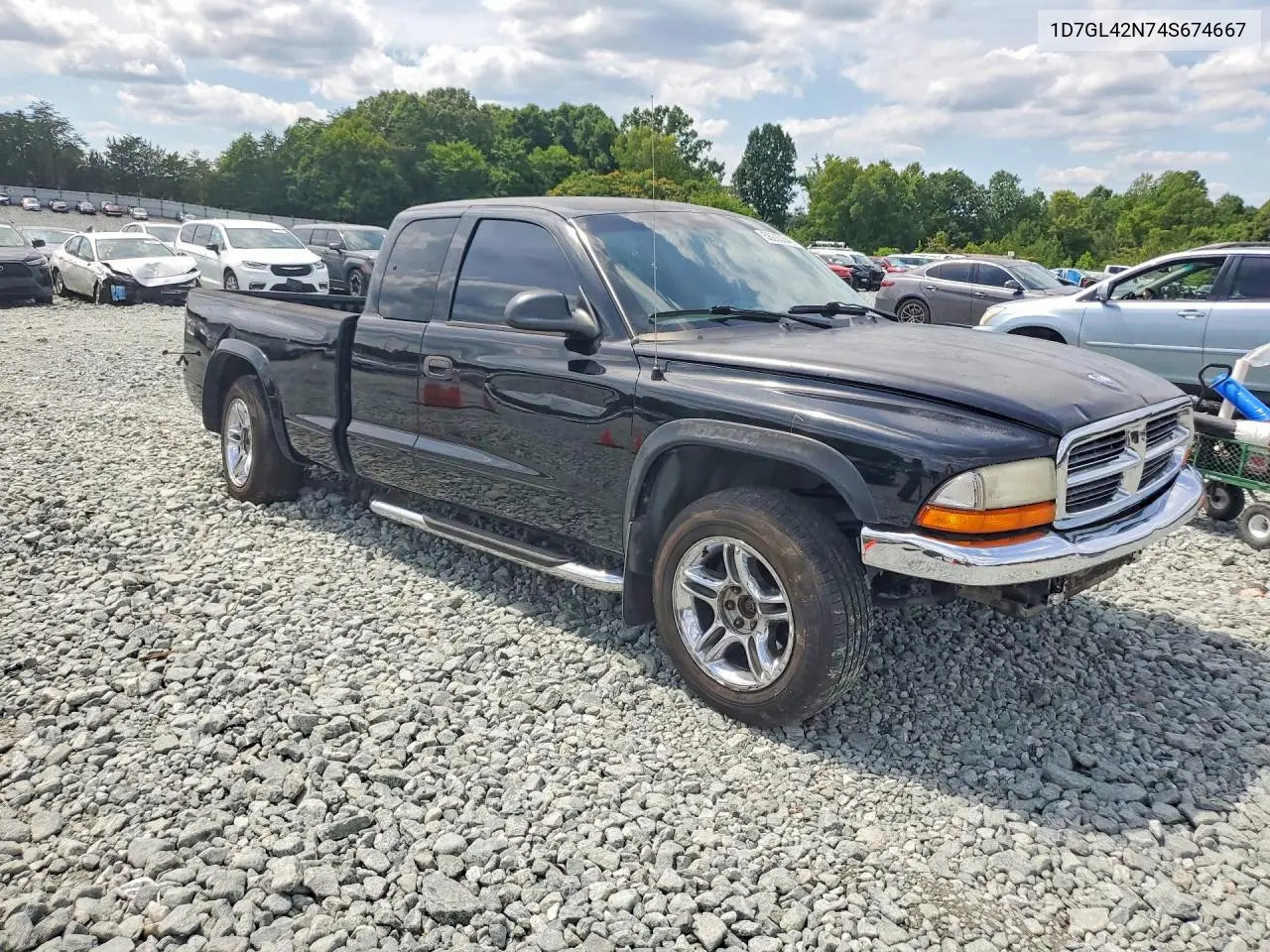 2004 Dodge Dakota Slt VIN: 1D7GL42N74S674667 Lot: 58283346