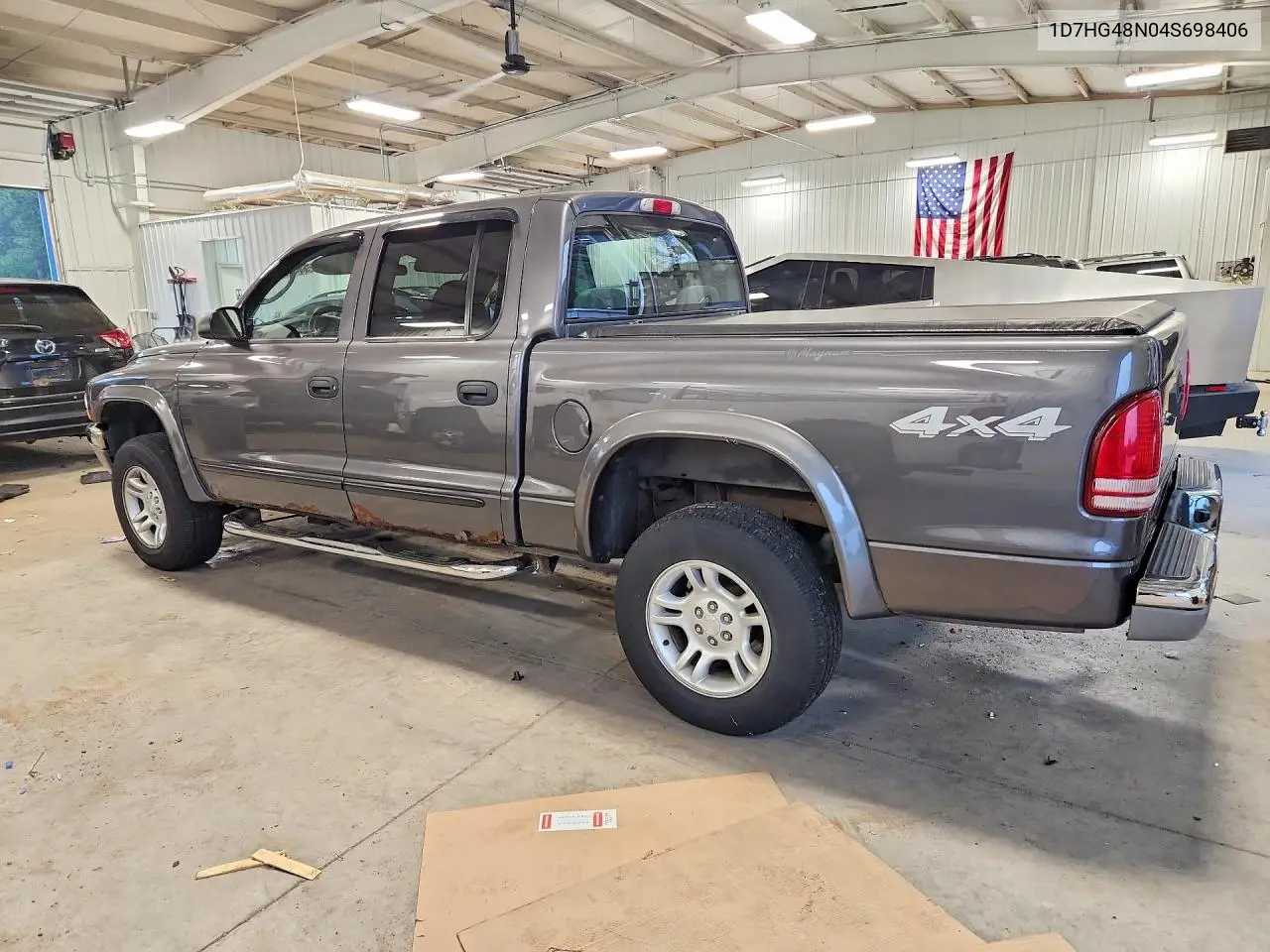 2004 Dodge Dakota Quad Slt VIN: 1D7HG48N04S698406 Lot: 58457066