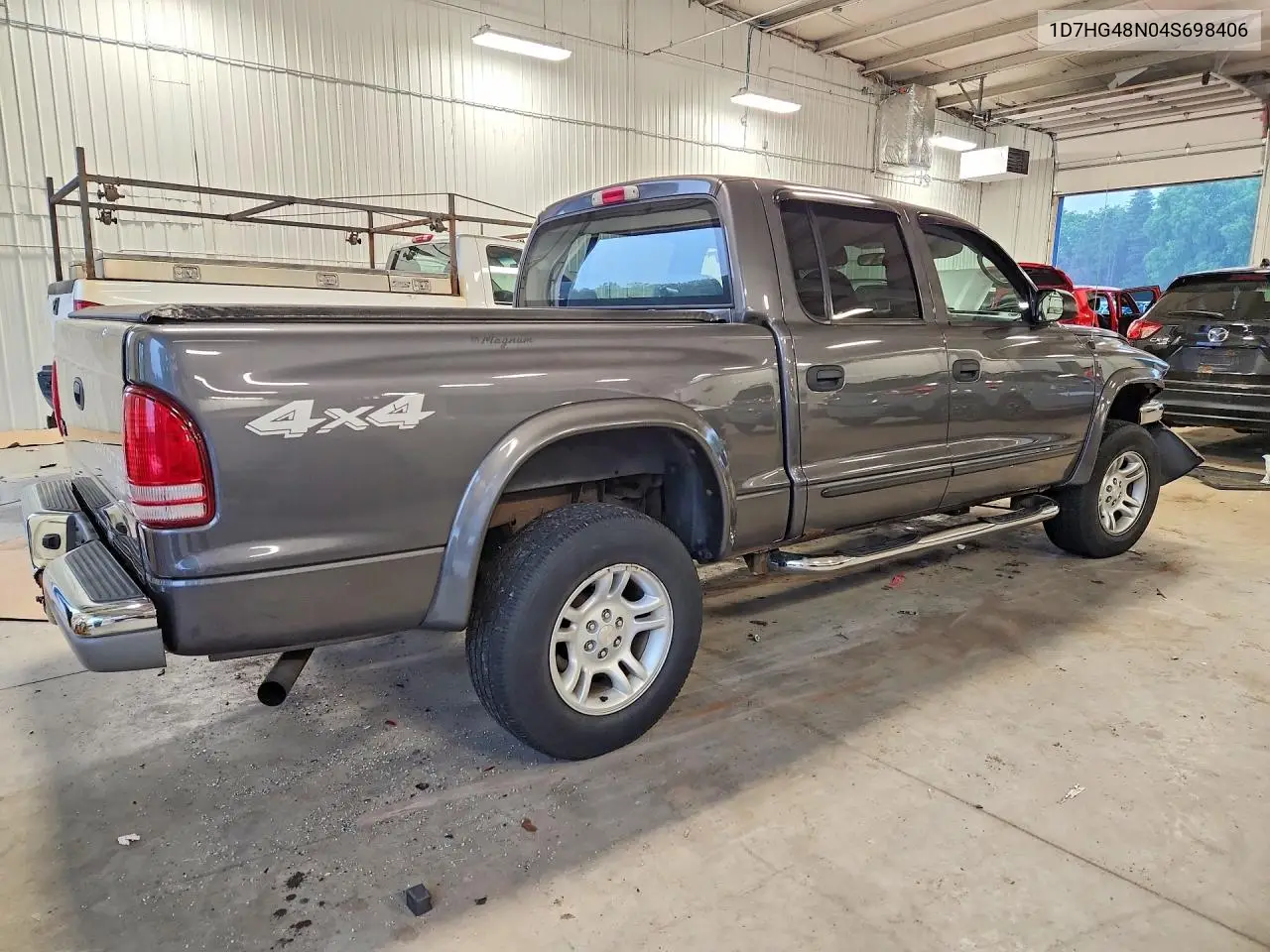 2004 Dodge Dakota Quad Slt VIN: 1D7HG48N04S698406 Lot: 58457066