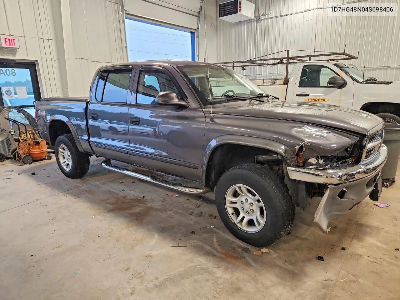 2004 Dodge Dakota Quad Slt VIN: 1D7HG48N04S698406 Lot: 58457066