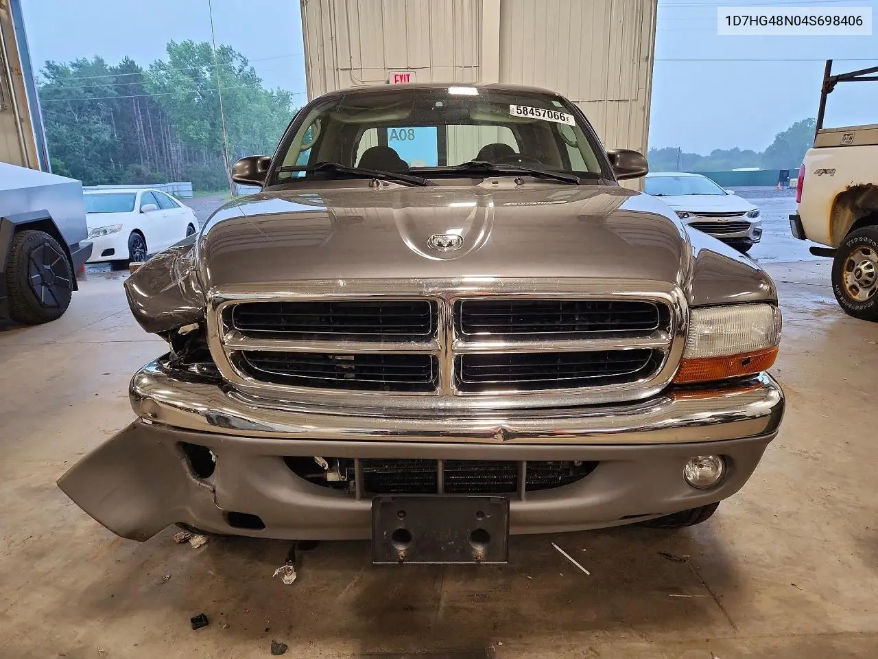 2004 Dodge Dakota Quad Slt VIN: 1D7HG48N04S698406 Lot: 58457066