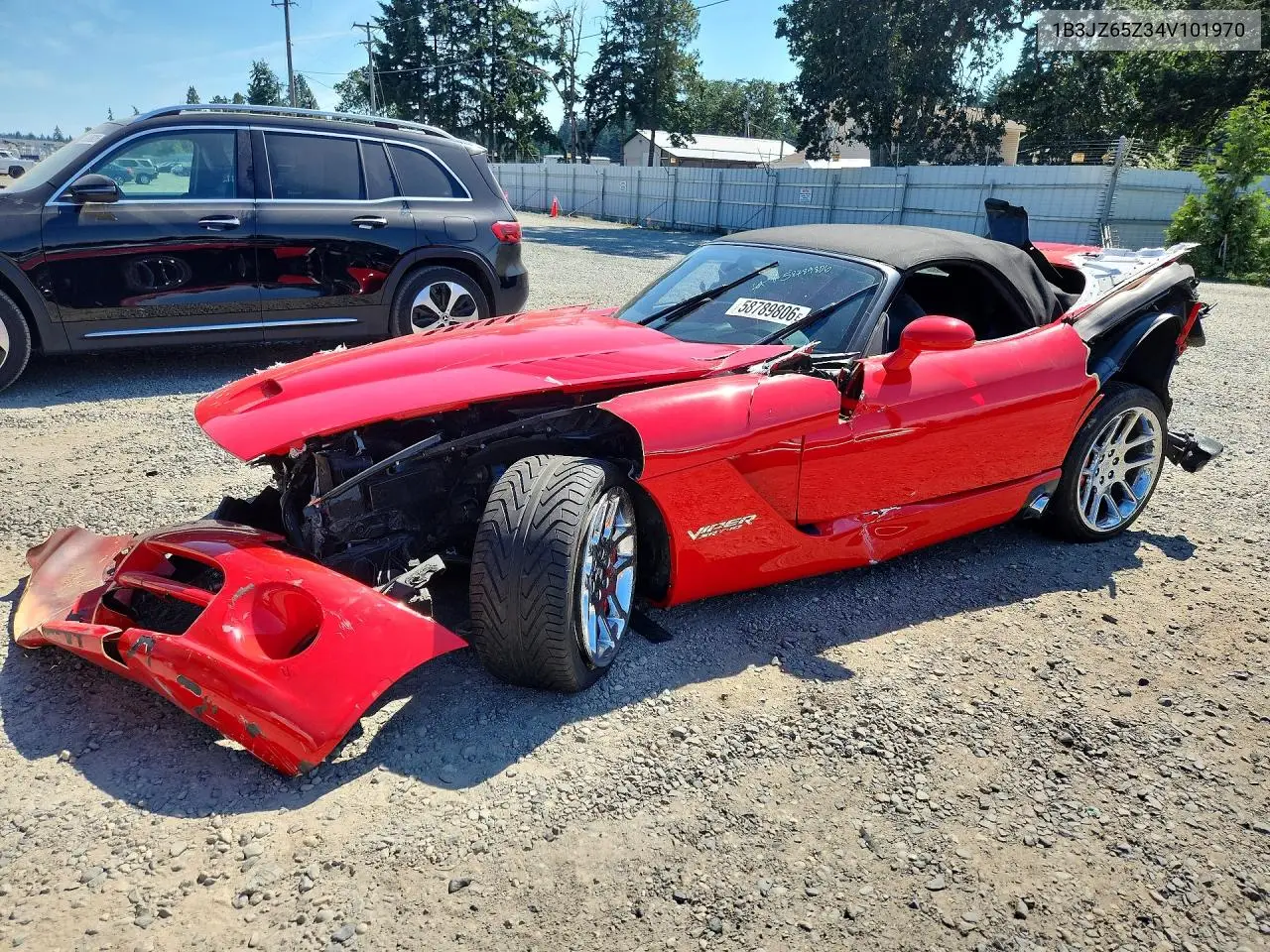 2004 Dodge Viper Srt-10 VIN: 1B3JZ65Z34V101970 Lot: 58789806