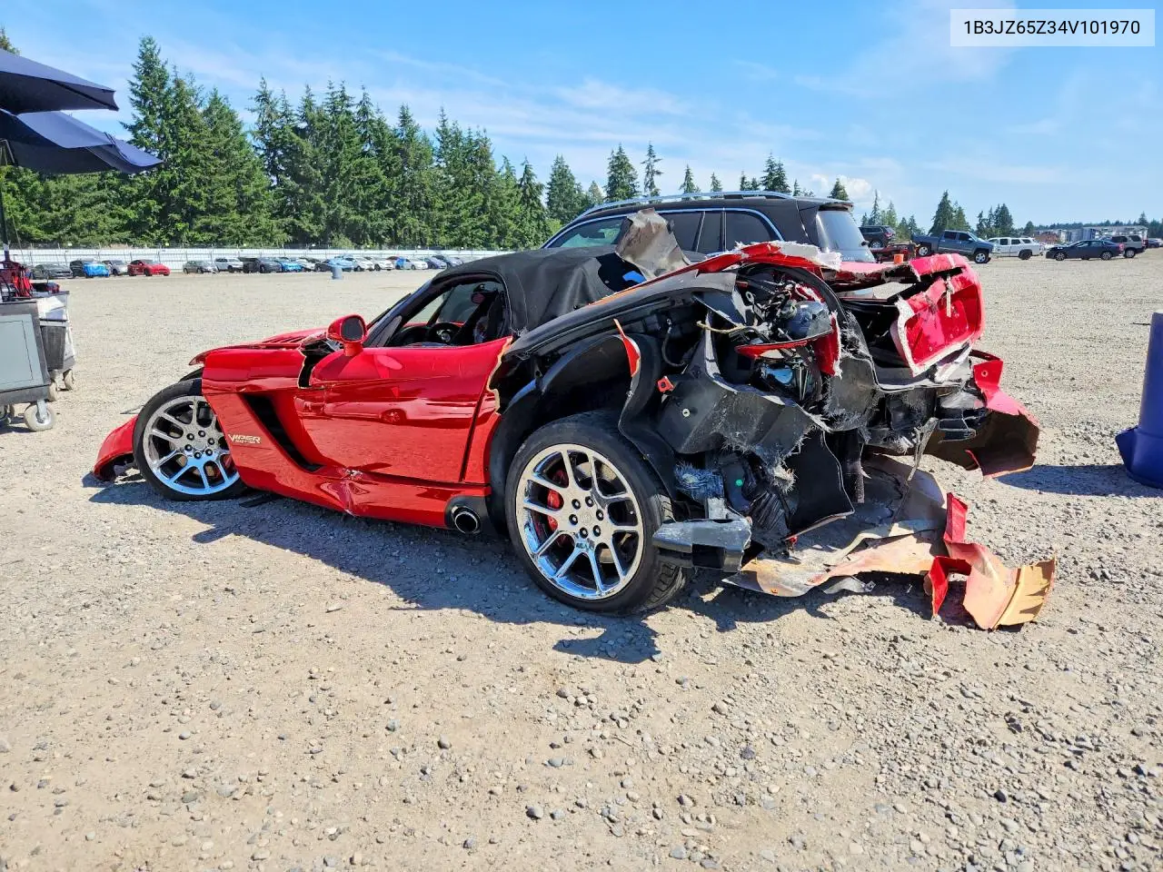 2004 Dodge Viper Srt-10 VIN: 1B3JZ65Z34V101970 Lot: 58789806