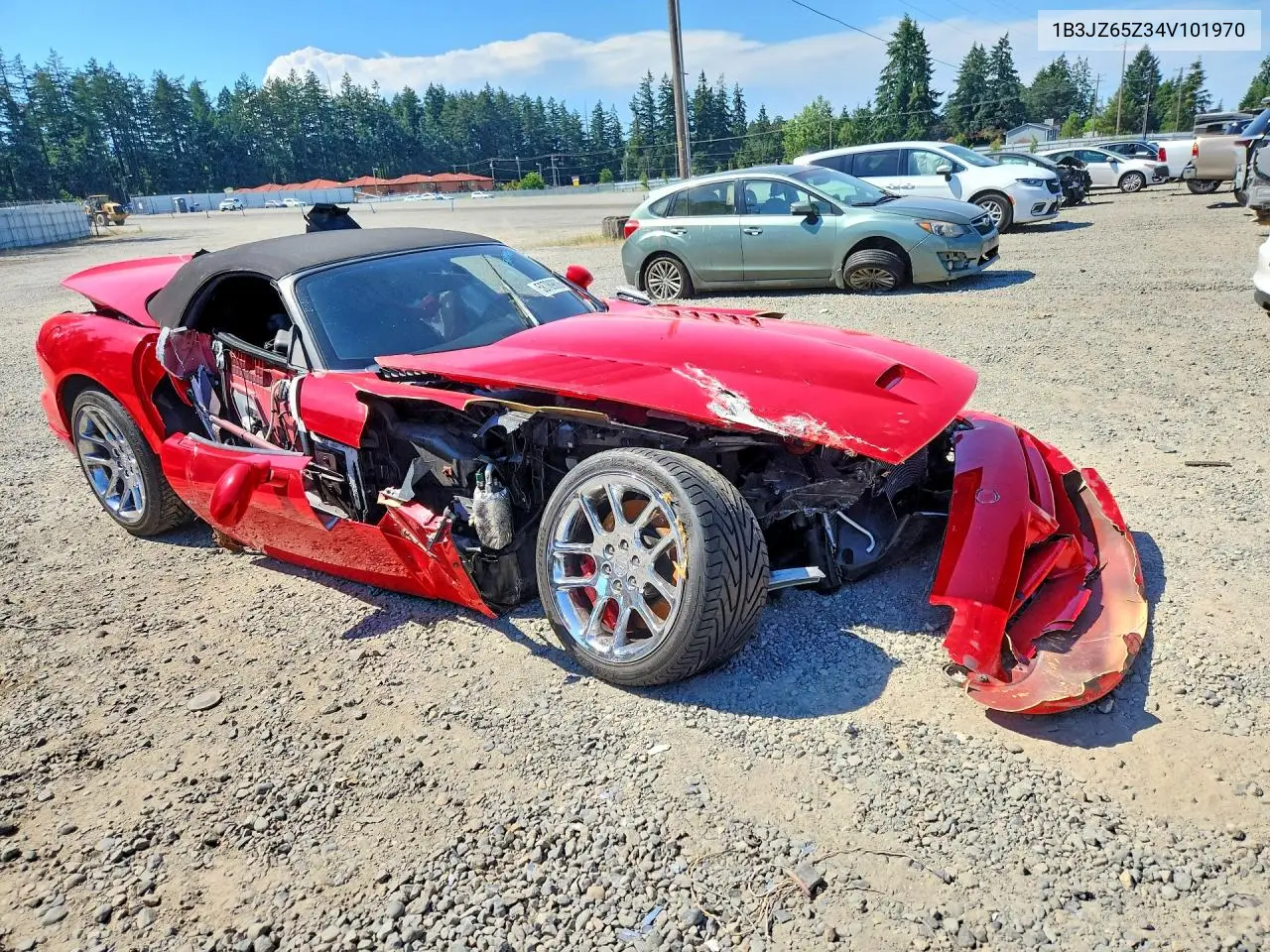 2004 Dodge Viper Srt-10 VIN: 1B3JZ65Z34V101970 Lot: 58789806