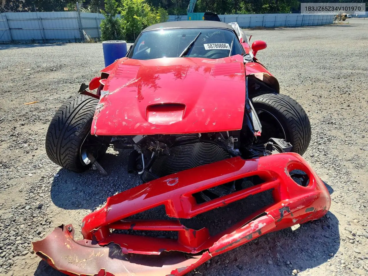 2004 Dodge Viper Srt-10 VIN: 1B3JZ65Z34V101970 Lot: 58789806