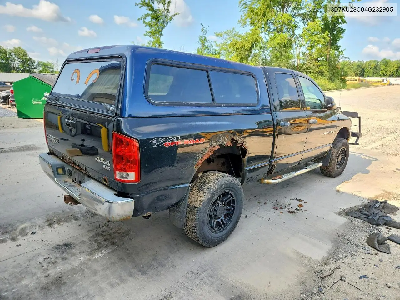 2004 Dodge Ram 2500 St VIN: 3D7KU28C04G232905 Lot: 61088866