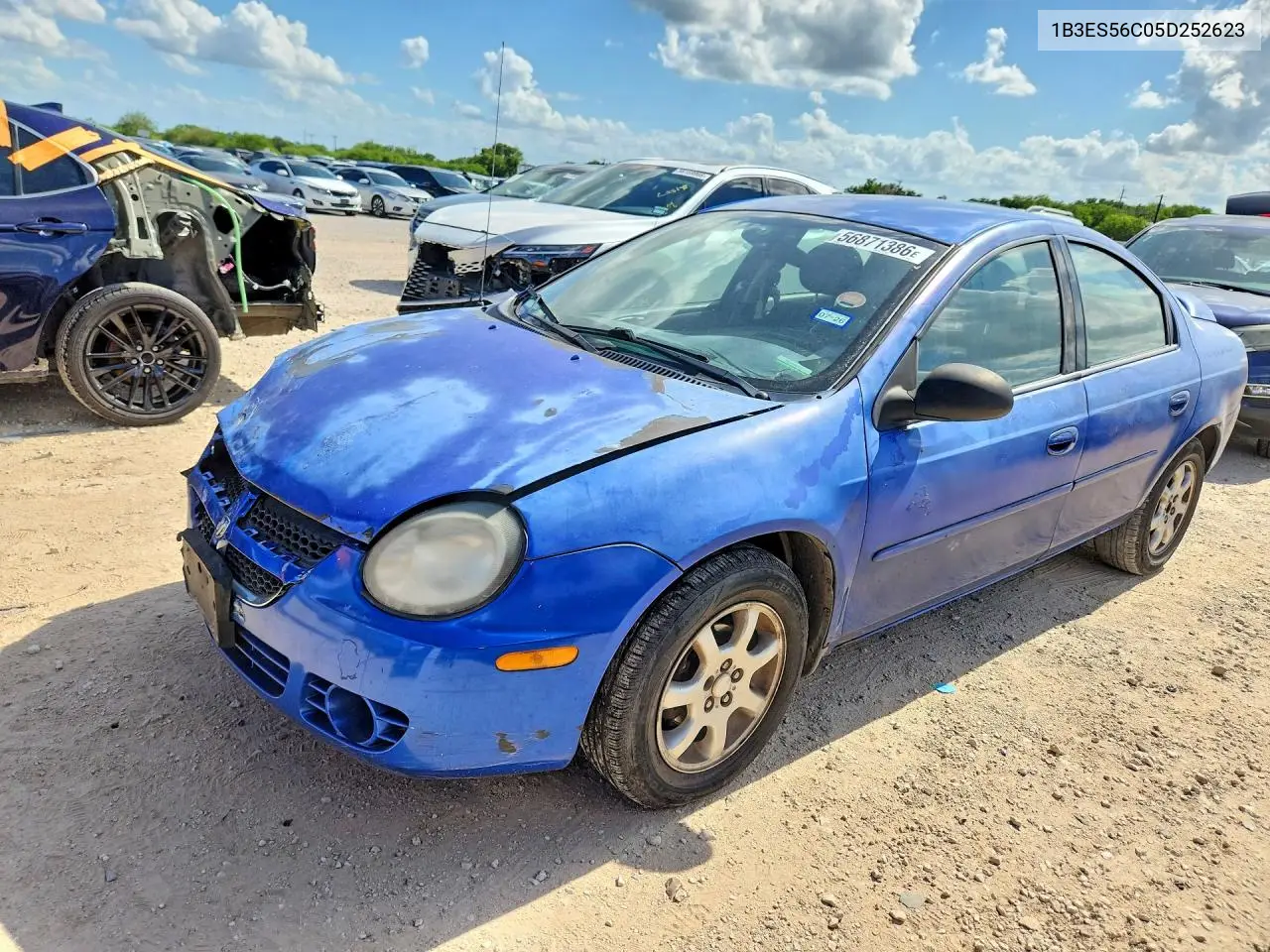 2005 Dodge Neon Sxt VIN: 1B3ES56C05D252623 Lot: 56871386