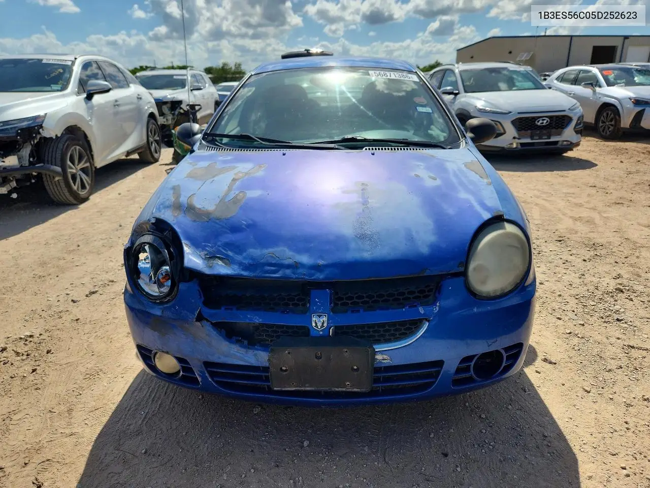 2005 Dodge Neon Sxt VIN: 1B3ES56C05D252623 Lot: 56871386