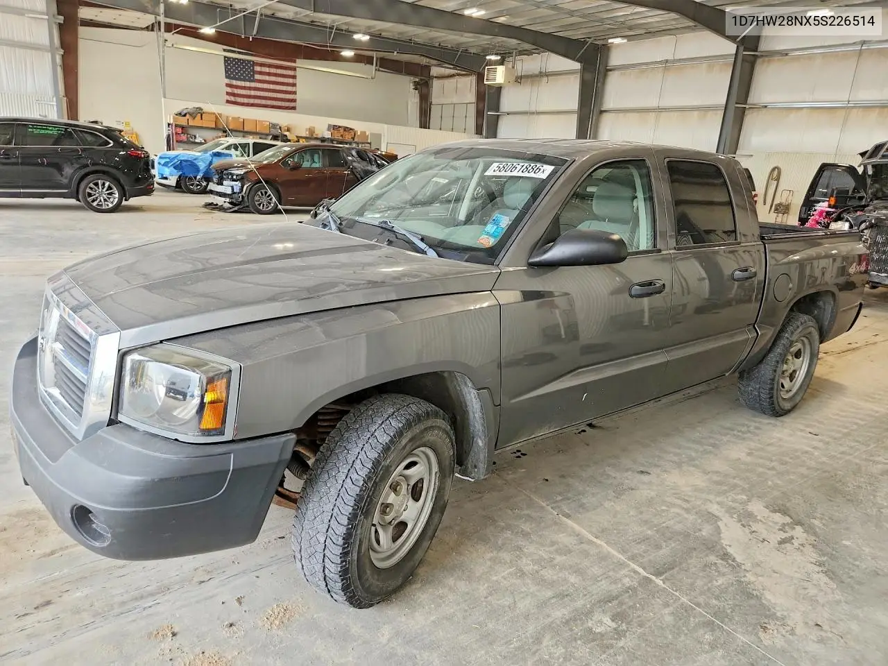 2005 Dodge Dakota Quad VIN: 1D7HW28NX5S226514 Lot: 58061886