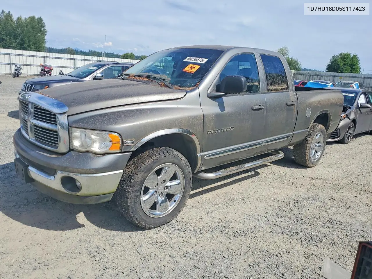 2005 Dodge Ram 1500 St VIN: 1D7HU18D05S117423 Lot: 58236876
