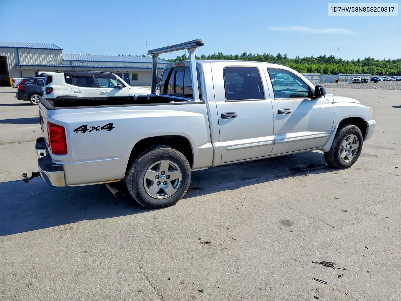 2005 Dodge Dakota Quad Laramie VIN: 1D7HW58N85S200317 Lot: 58446176
