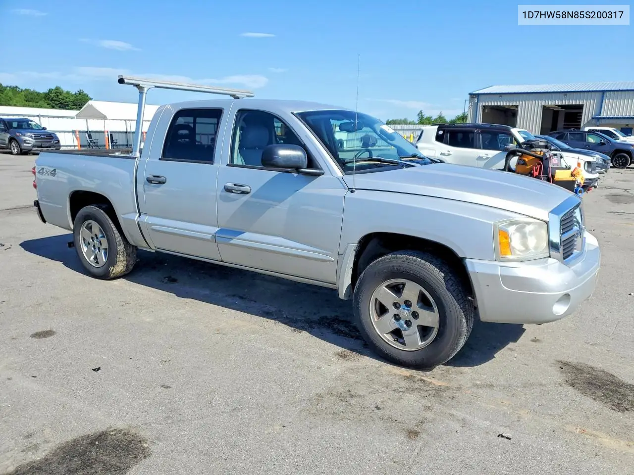 2005 Dodge Dakota Quad Laramie VIN: 1D7HW58N85S200317 Lot: 58446176