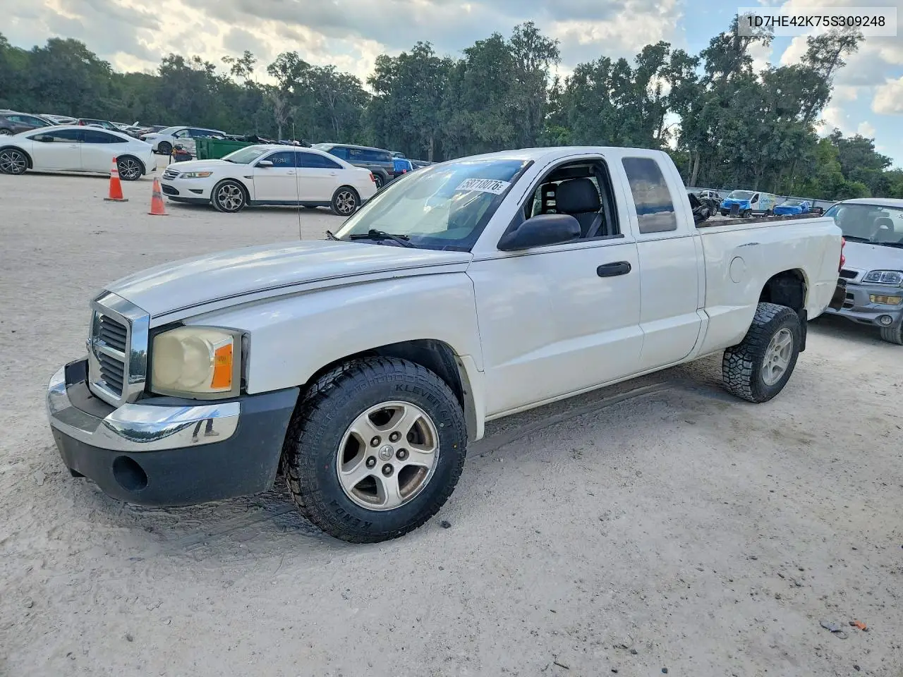 2005 Dodge Dakota Slt VIN: 1D7HE42K75S309248 Lot: 58718076