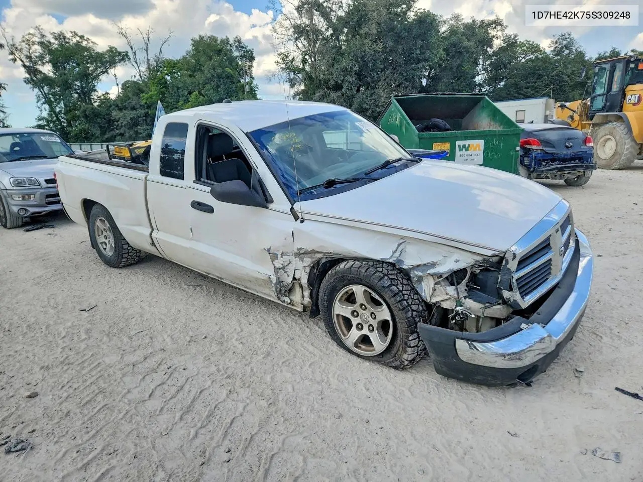 2005 Dodge Dakota Slt VIN: 1D7HE42K75S309248 Lot: 58718076
