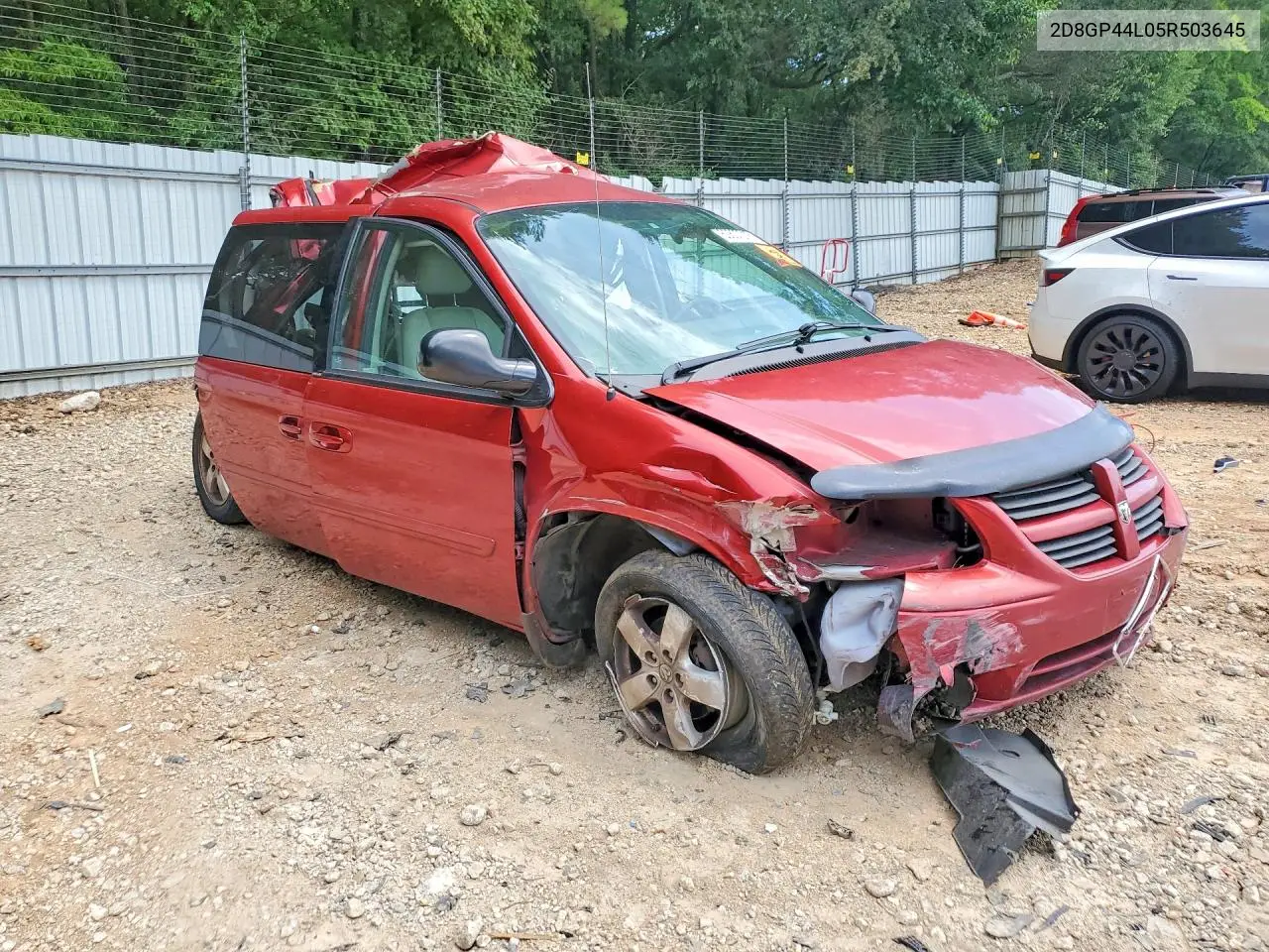 2005 Dodge Grand Caravan Sxt VIN: 2D8GP44L05R503645 Lot: 60637216