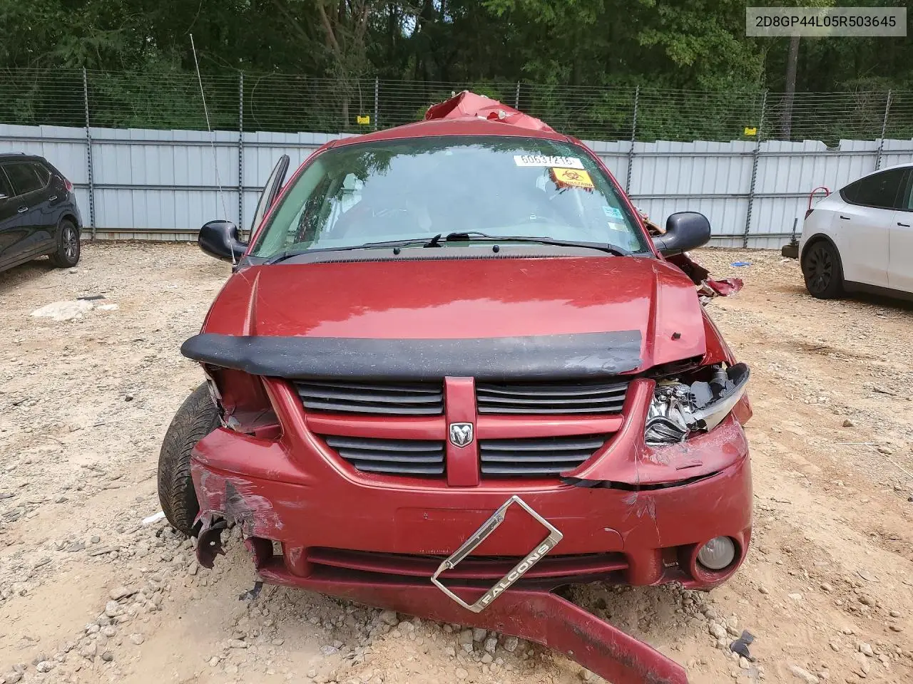2005 Dodge Grand Caravan Sxt VIN: 2D8GP44L05R503645 Lot: 60637216