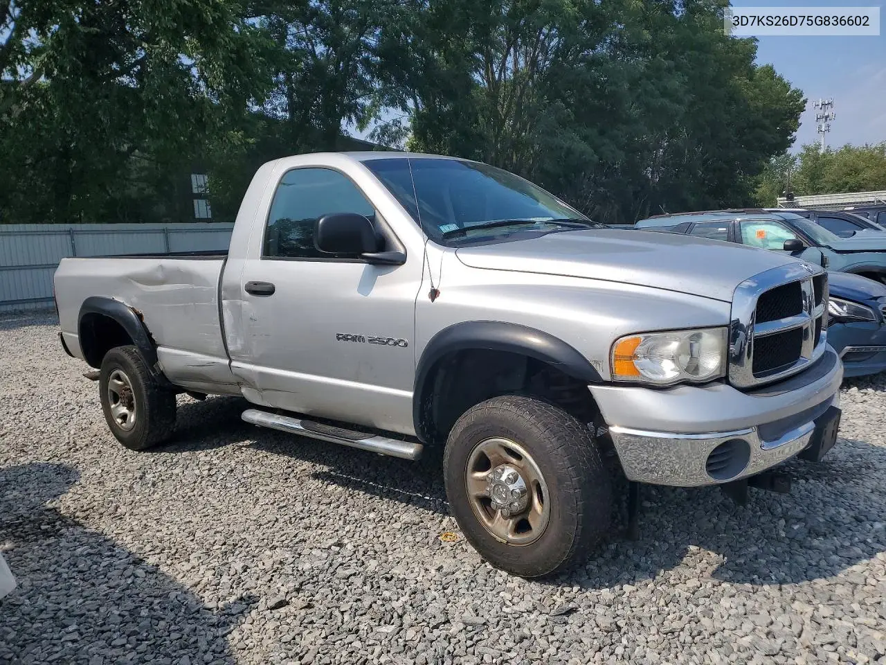 2005 Dodge Ram 2500 St VIN: 3D7KS26D75G836602 Lot: 61189046