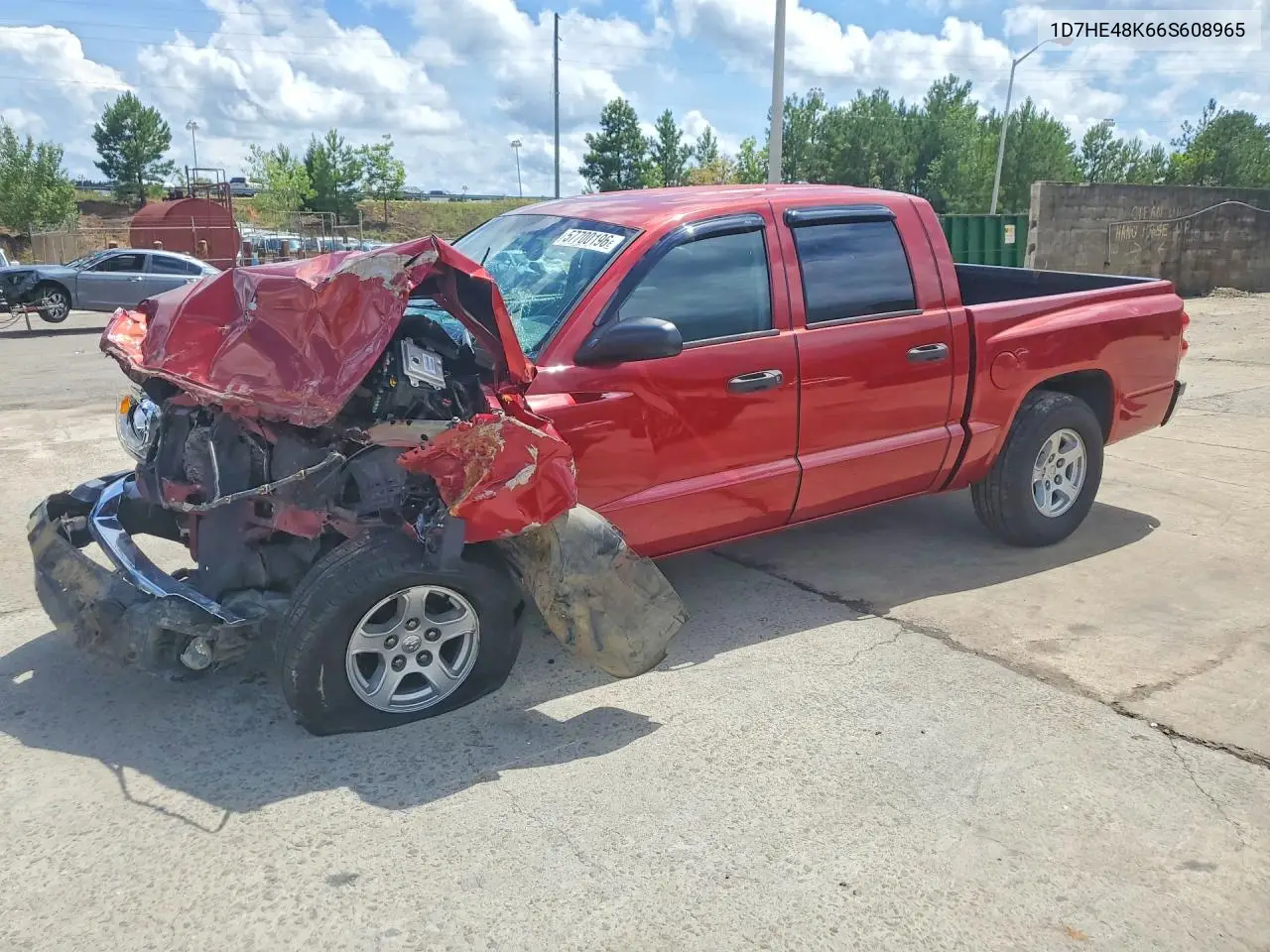 2006 Dodge Dakota Quad Slt VIN: 1D7HE48K66S608965 Lot: 57700196