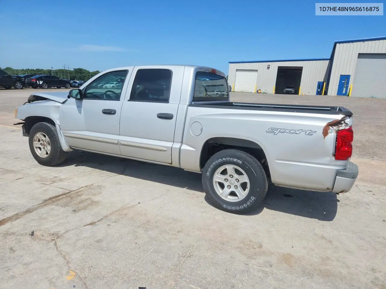 2006 Dodge Dakota Quad Slt VIN: 1D7HE48N96S616875 Lot: 58211986