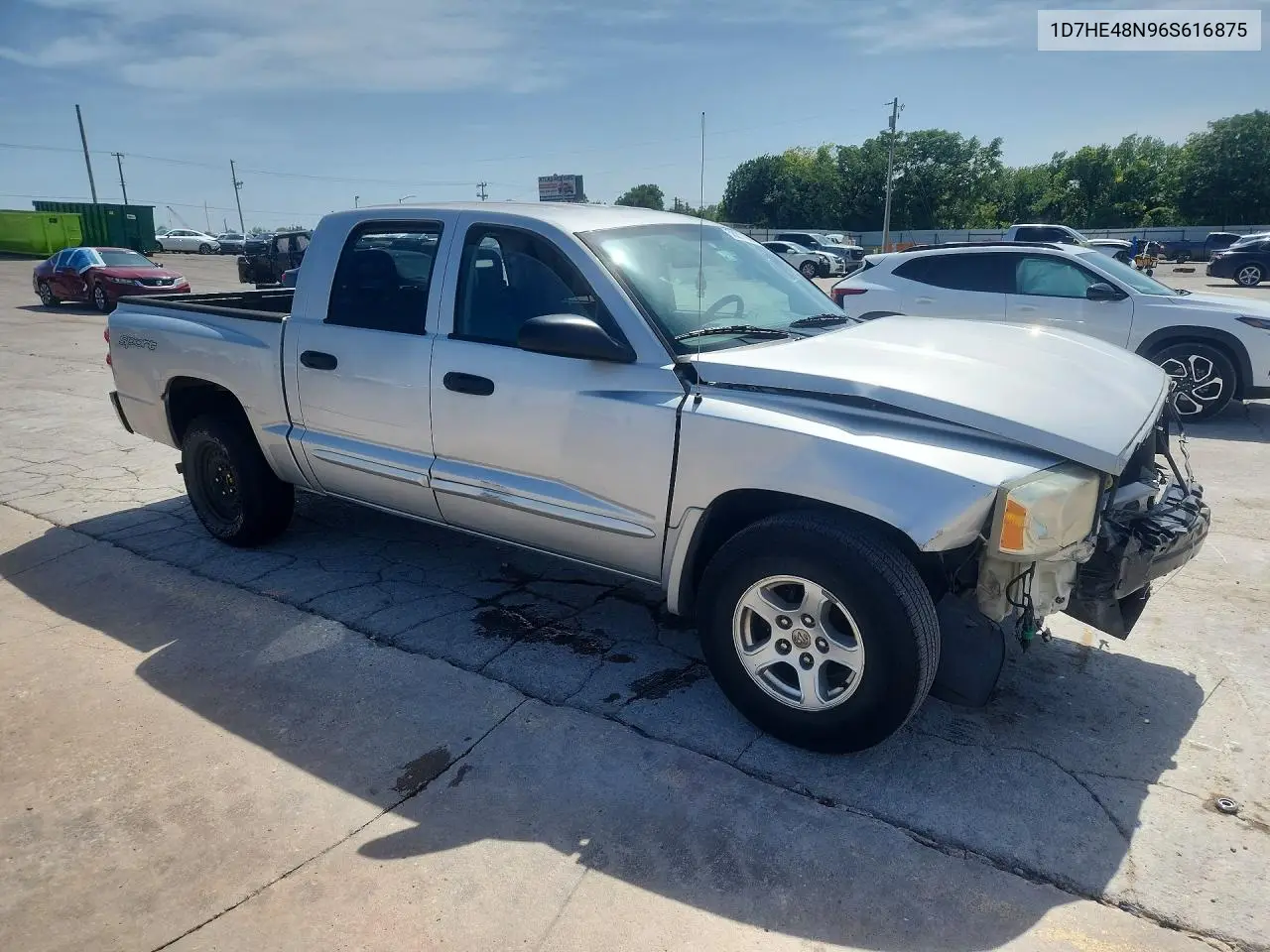 2006 Dodge Dakota Quad Slt VIN: 1D7HE48N96S616875 Lot: 58211986