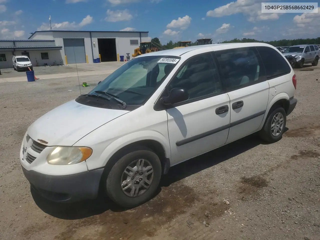 2006 Dodge Caravan Se VIN: 1D4GP25B56B662429 Lot: 58285596