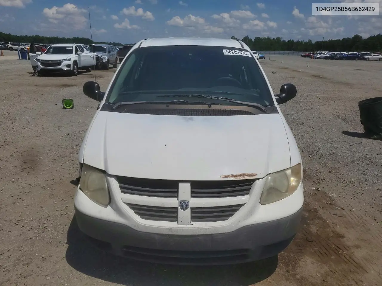 2006 Dodge Caravan Se VIN: 1D4GP25B56B662429 Lot: 58285596