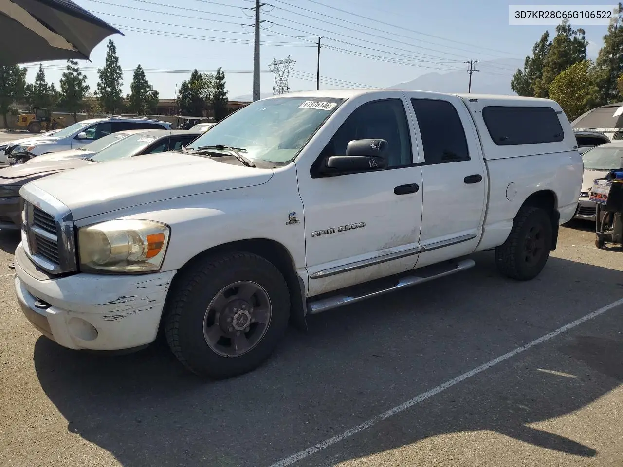 2006 Dodge Ram 2500 St/Slt VIN: 3D7KR28C66G106522 Lot: 61976146