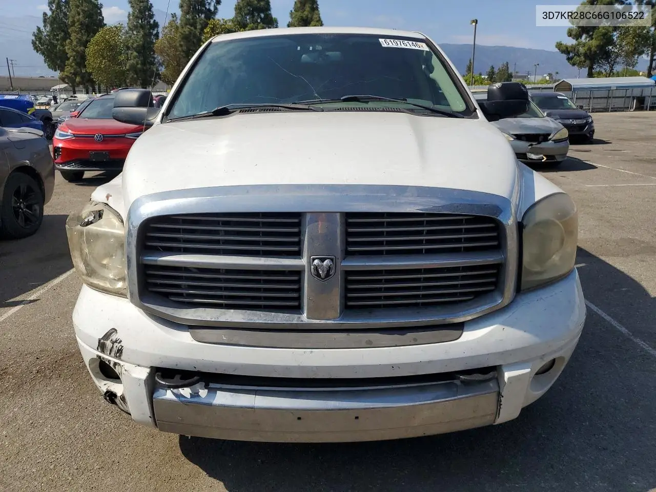 2006 Dodge Ram 2500 St/Slt VIN: 3D7KR28C66G106522 Lot: 61976146