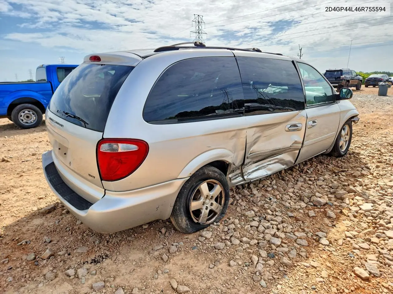2006 Dodge Grand Caravan Sxt VIN: 2D4GP44L46R755594 Lot: 62016366
