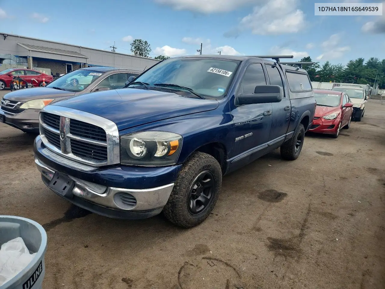 2006 Dodge Ram 1500 St VIN: 1D7HA18N16S649539 Lot: 62156106