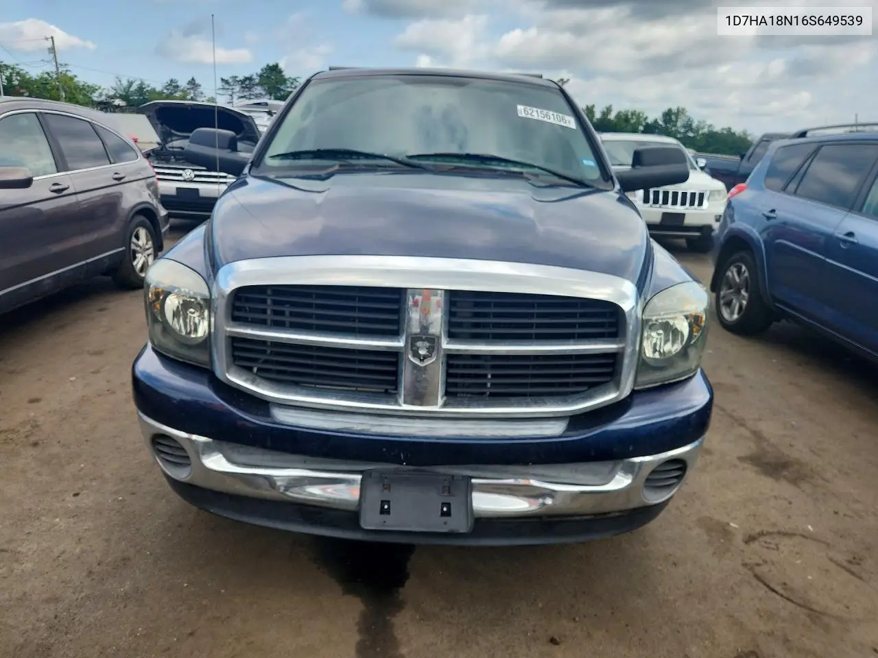 2006 Dodge Ram 1500 St VIN: 1D7HA18N16S649539 Lot: 62156106