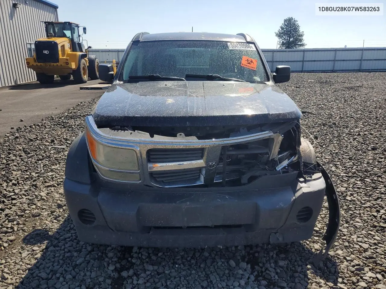 2007 Dodge Nitro Sxt VIN: 1D8GU28K07W583263 Lot: 55030986