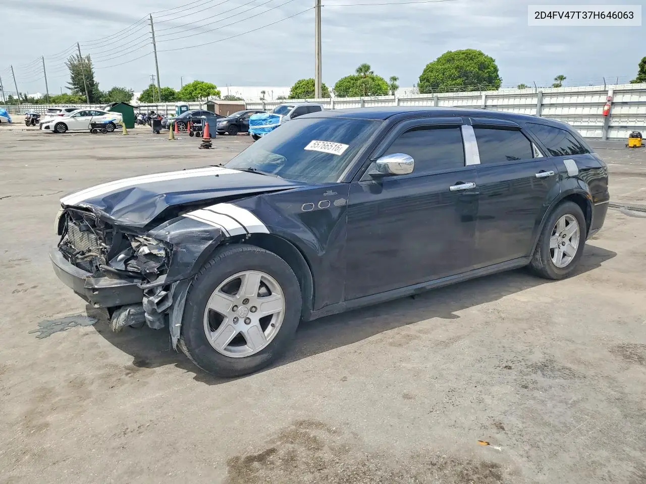 2007 Dodge Magnum Se VIN: 2D4FV47T37H646063 Lot: 55766516