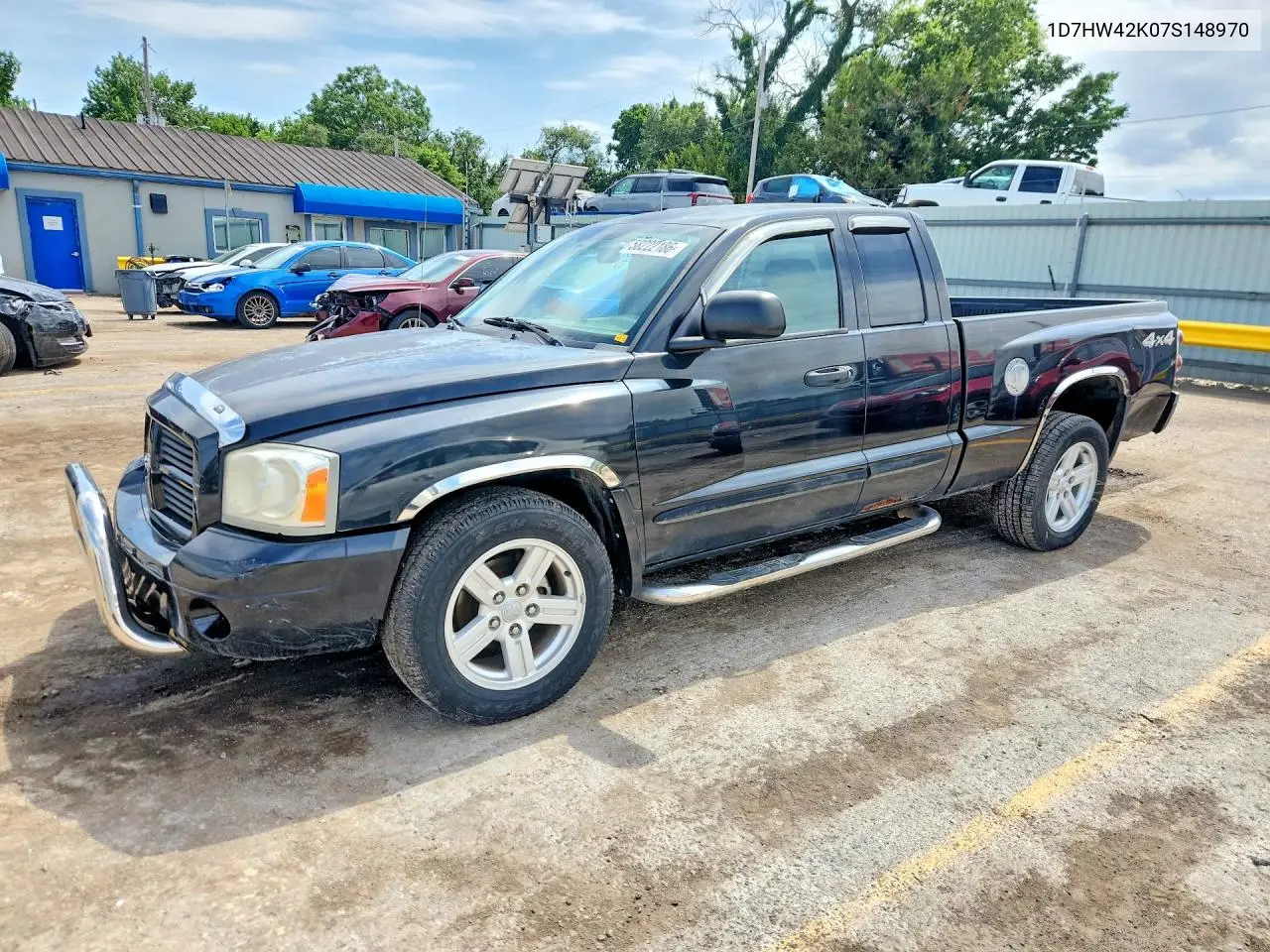 2007 Dodge Dakota Slt VIN: 1D7HW42K07S148970 Lot: 58222186
