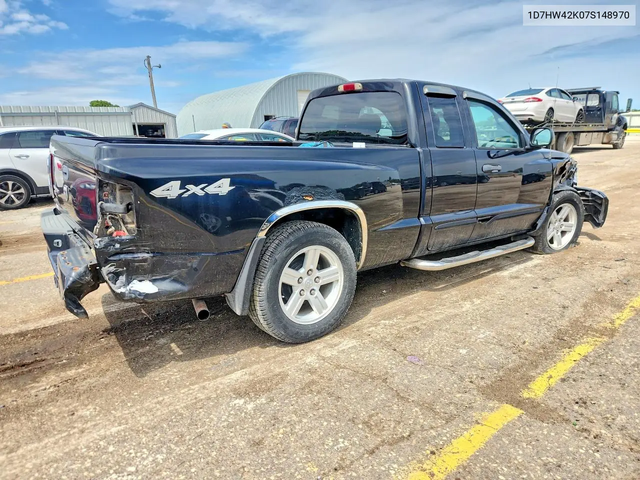2007 Dodge Dakota Slt VIN: 1D7HW42K07S148970 Lot: 58222186