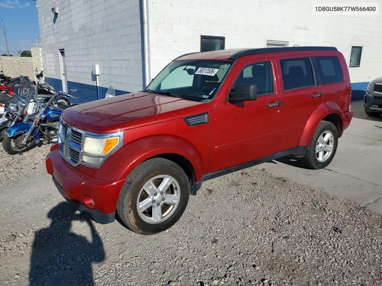 2007 Dodge Nitro Slt VIN: 1D8GU58K77W566400 Lot: 58312506