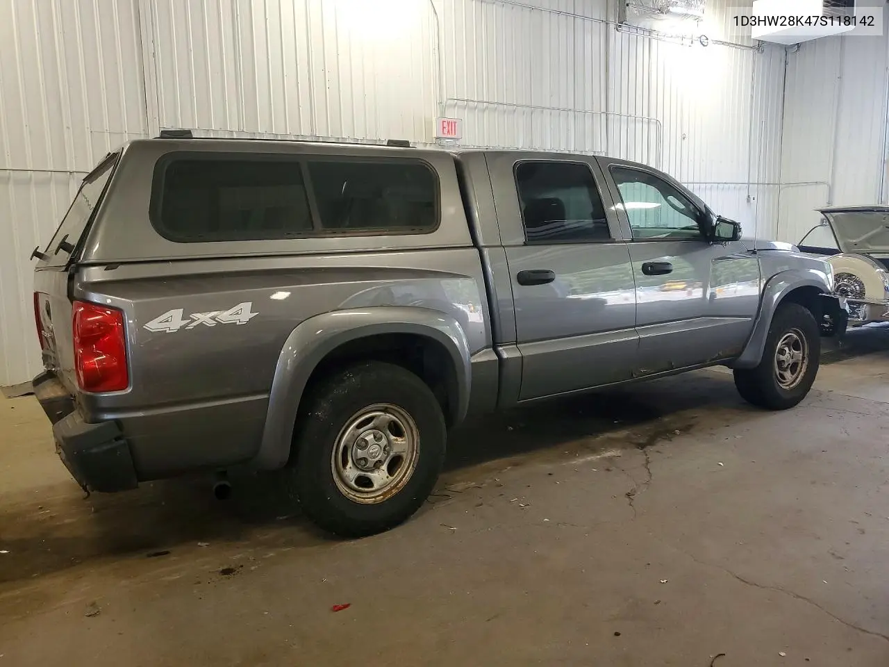 2007 Dodge Dakota Quad VIN: 1D3HW28K47S118142 Lot: 58312606