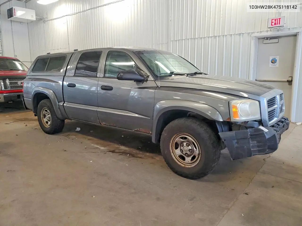 2007 Dodge Dakota Quad VIN: 1D3HW28K47S118142 Lot: 58312606