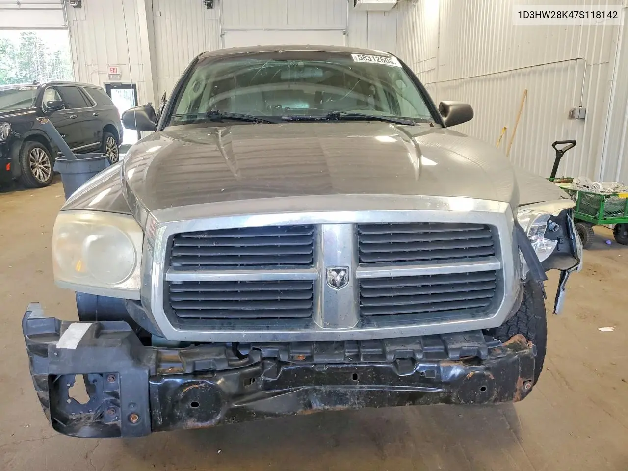 2007 Dodge Dakota Quad VIN: 1D3HW28K47S118142 Lot: 58312606