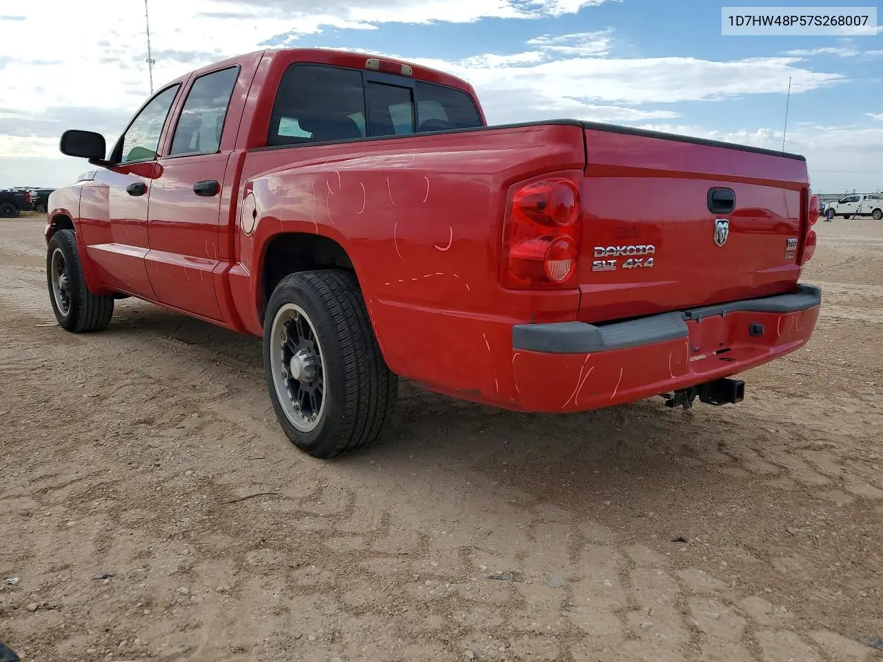 2007 Dodge Dakota Quad Slt VIN: 1D7HW48P57S268007 Lot: 58387766