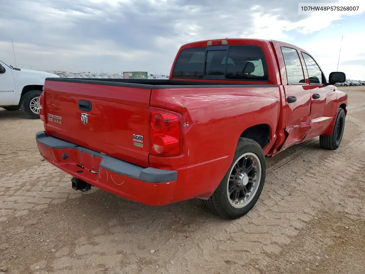 2007 Dodge Dakota Quad Slt VIN: 1D7HW48P57S268007 Lot: 58387766