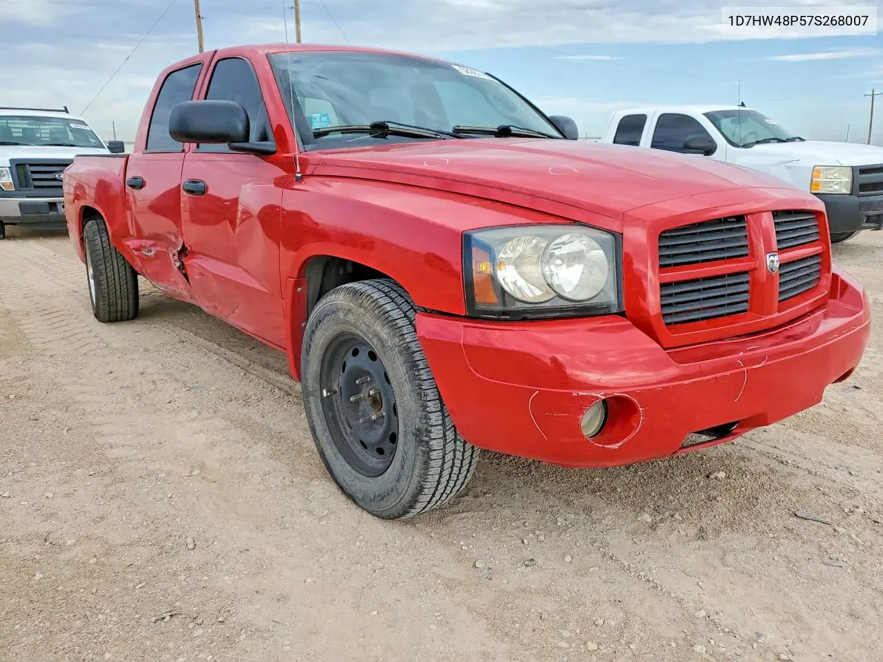 2007 Dodge Dakota Quad Slt VIN: 1D7HW48P57S268007 Lot: 58387766