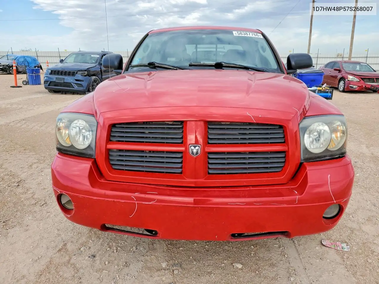 2007 Dodge Dakota Quad Slt VIN: 1D7HW48P57S268007 Lot: 58387766
