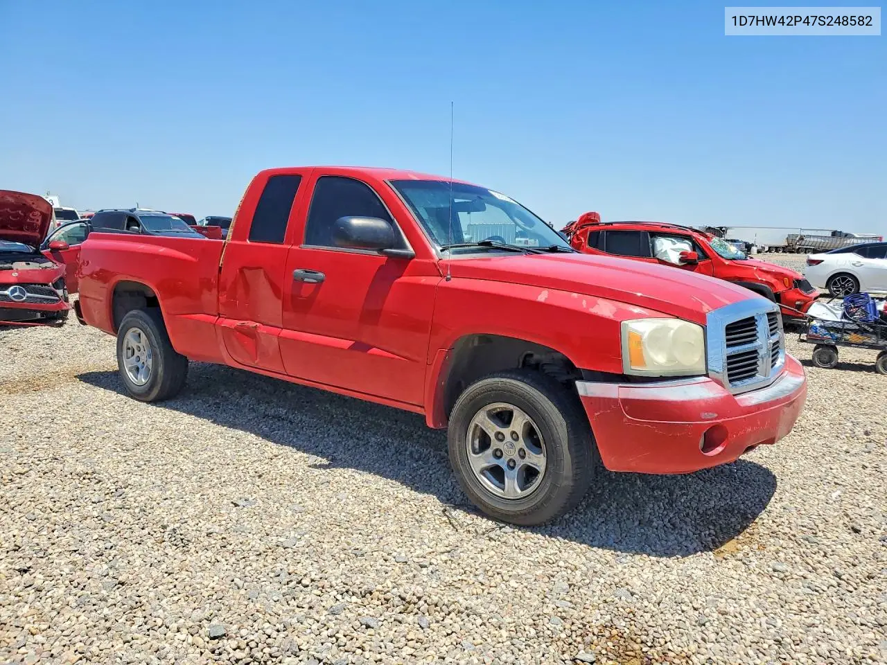 2007 Dodge Dakota VIN: 1D7HW42P47S248582 Lot: 59085046
