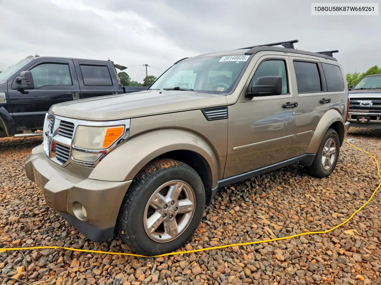 2007 Dodge Nitro Slt VIN: 1D8GU58K87W669261 Lot: 59148026