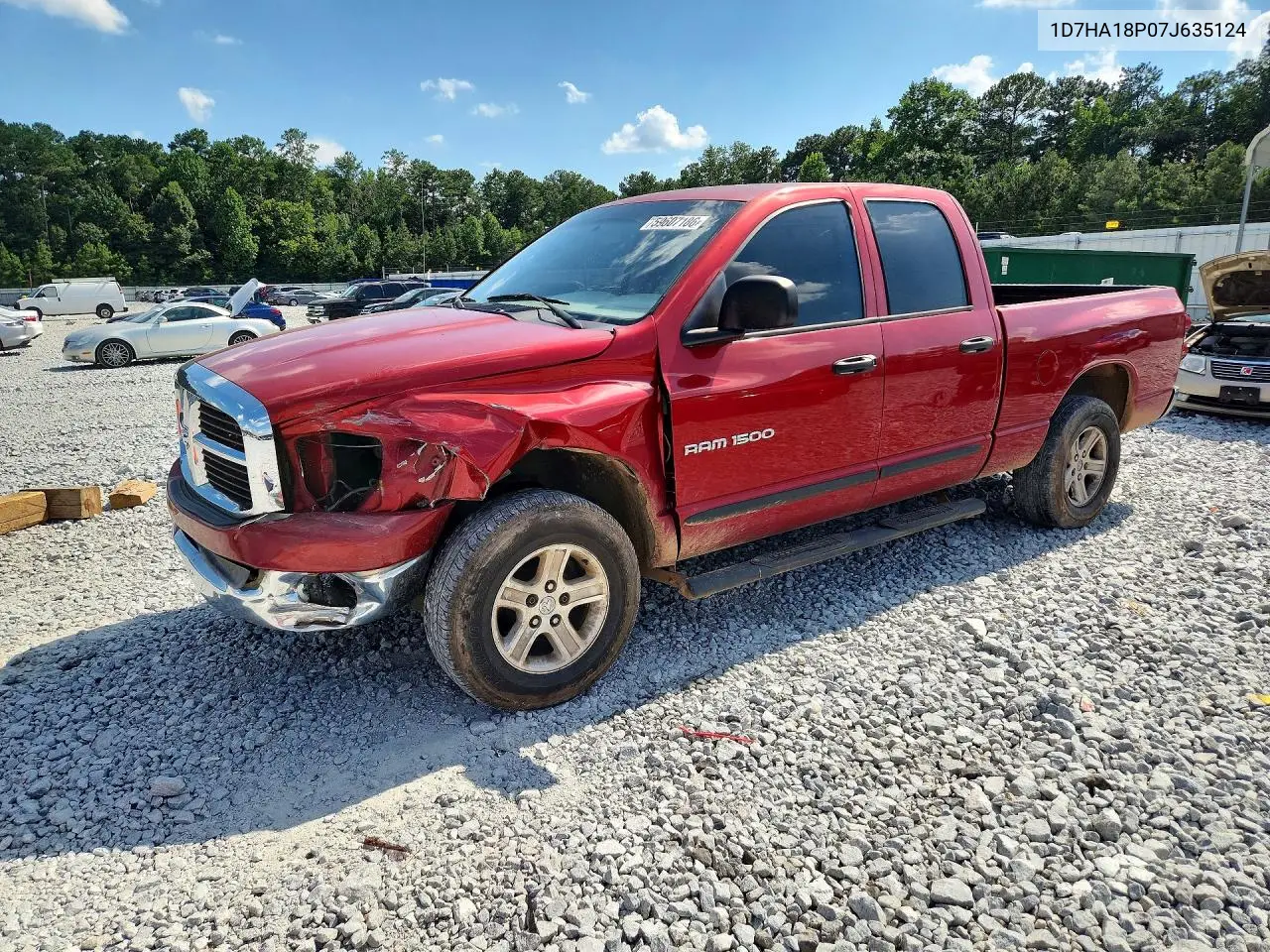 2007 Dodge Ram 1500 St VIN: 1D7HA18P07J635124 Lot: 59607186