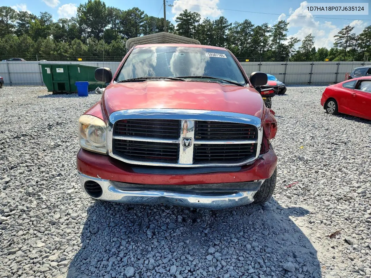 2007 Dodge Ram 1500 St VIN: 1D7HA18P07J635124 Lot: 59607186