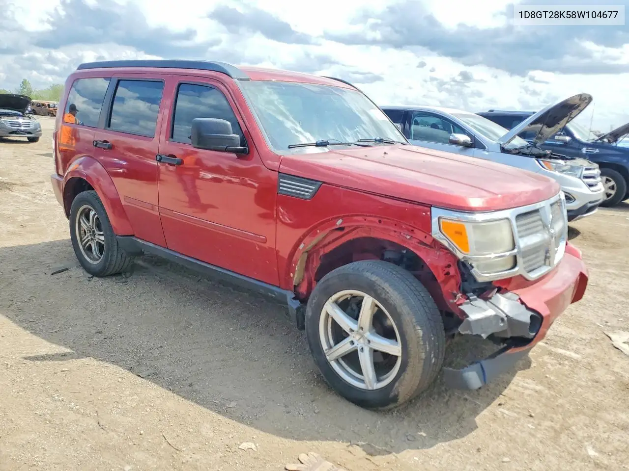 2008 Dodge Nitro Sxt VIN: 1D8GT28K58W104677 Lot: 49317306