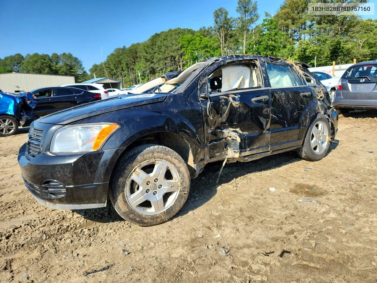 2008 Dodge Caliber VIN: 1B3HB28B78D757160 Lot: 55093966